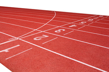 Fototapeta premium Numbers on running track