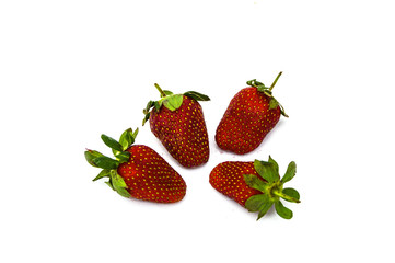 the strawberries on a plate,the most beautiful and appetizing strawberries pictures,strawberries on white background
