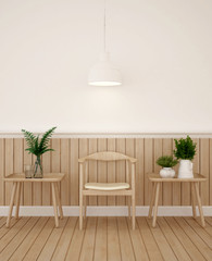 living area in coffee shop or lounge - 3D Rendering