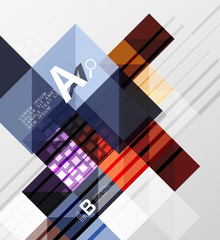 Modern geometrical abstract background, squares