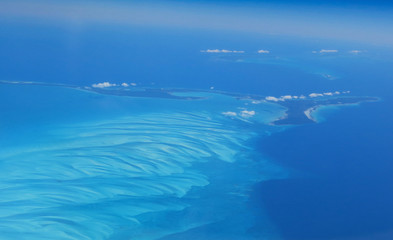 îles des Bahamas en vue aérienne