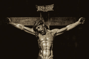 Fototapeta na wymiar Jesucristo en la cruz
