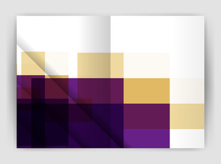 Square design corporate business flyer