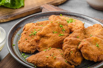 Breaded original schnitzel