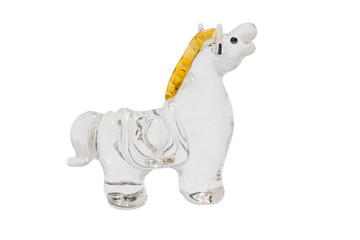 透明な馬の置物