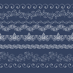 Traditional East style, ornamental floral elements. Mehndi pattern.