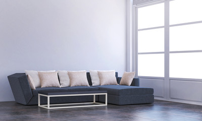 The interior design of Sofa and living room