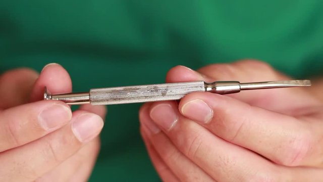 Mini screw-driver closeup