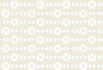Pattern with geometrical shapes on the beige background