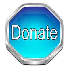 Donate Button - 3D illustration