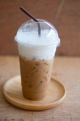 Iced coffee in coffee shop