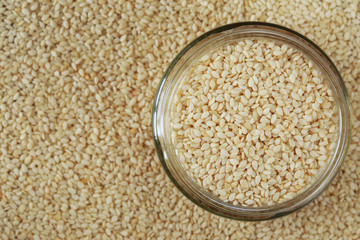 sesame seed in jar