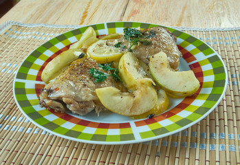 Apple Cider Braised Chicken