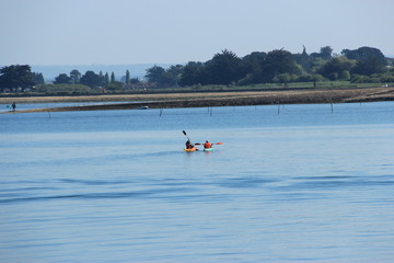 Canoë-kayak dans le golfe du Morbihan