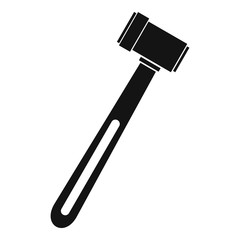 Medical hammer icon, simple style