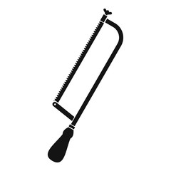 Amputation and surgical saw icon, simple style