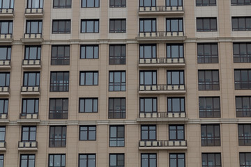 Fototapeta na wymiar Building with glass facades