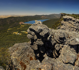 Climb to the top of a rock Pinnacle
