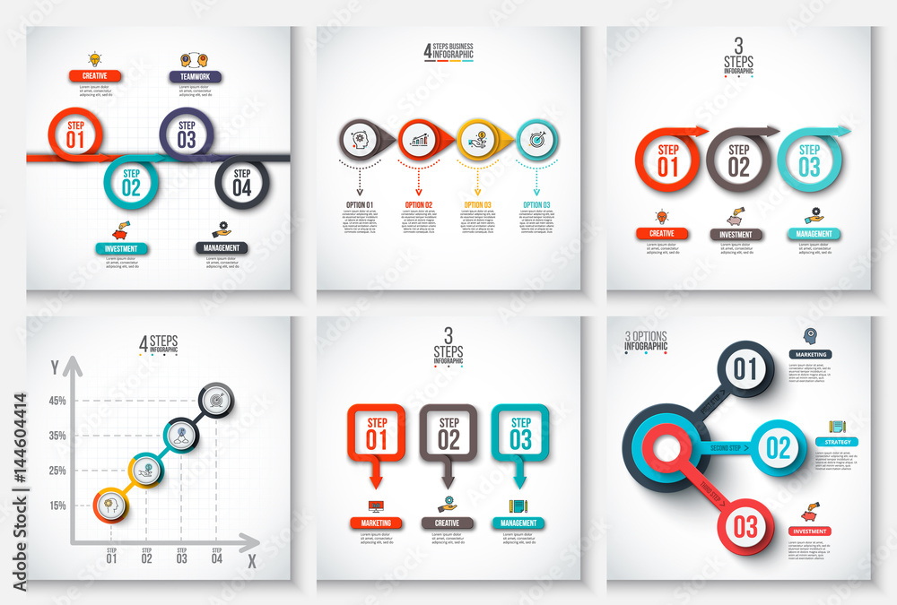 Poster business data visualization.