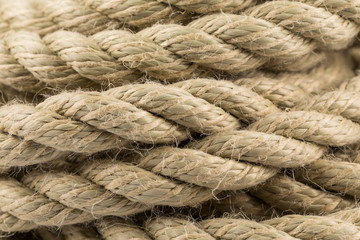 Old rope close up