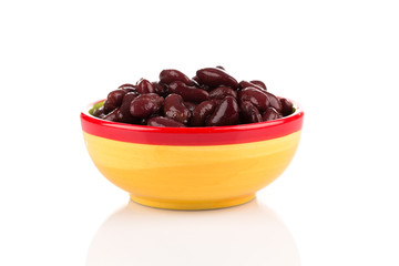 Red kidney beans in a dish