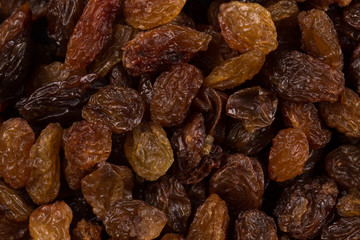 Sweet raisins background