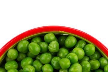 Bowl of green wet pea
