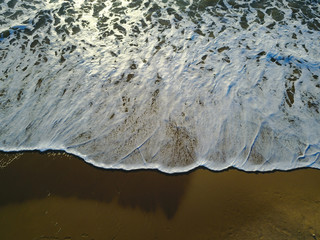 Beach from above looking down drone 3
