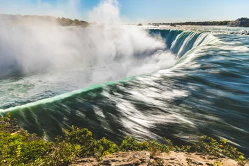 Fototapete Rund Niagara Falls long exposure from the top © william87