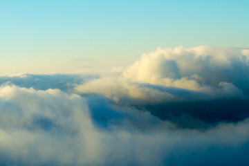 Naklejka premium The Mist in the morning on the mountain in Thailand