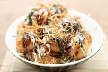 Takoyaki in Bowl
