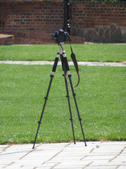 camera set on tripod