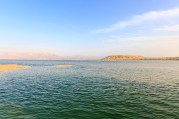 Time before sunset on the Dead Sea