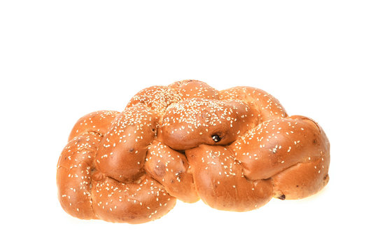 Challah with white seeds