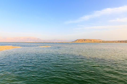 Time before sunset on the Dead Sea
