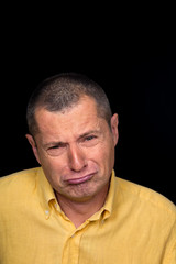 Obraz premium male Portrait with grotesque emotions