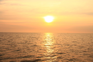 Sunset over Tonle Sap, Cambodia