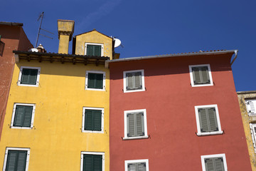 Typical Rovinj buildings