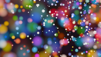 Beautiful colorful bokeh blurred background defocused lights
