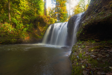 Fototapeta na wymiar Hidden Falls in Rock Creek Oregon