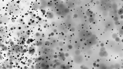 Beautiful monochrome bokeh blurred dots background defocused lights