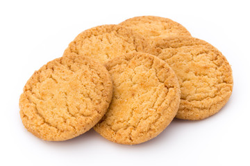 Cookies nuts on the  isolated on white background.