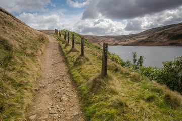 The Pennine Way near Marsden a 270 mile long distance footpath