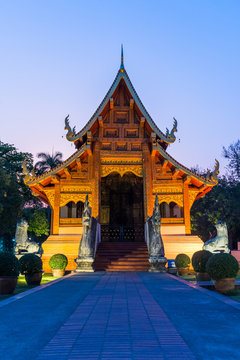 Wat Phra Singh in Chiangmai, Thailand.