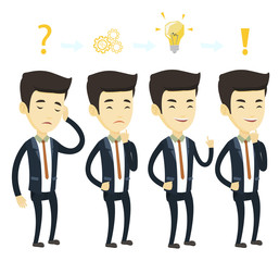 Businessman during business planning.