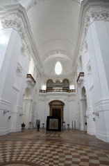 Interior of Collegiate or University Church in Salzburg, Austria