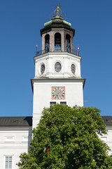 Obraz premium The Neue Residenz Clock Tower in Salzburg . Austria