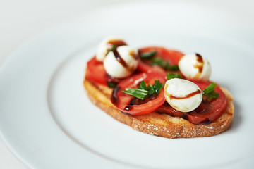 open vegetsrian sandwich