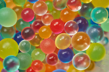 Background made with scattered color balls