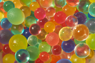 Background made with scattered color balls